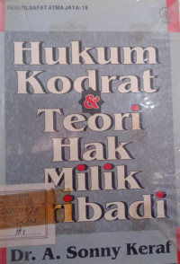 Hukum Kodrat & Teori Hak Milik Pribadi