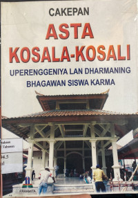 Cakepan Asta Kosala-Kosali