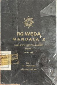 Rg Weda Mandala X