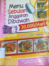 Menu Sebulan Anggaran Dibawah 30.000/Hari