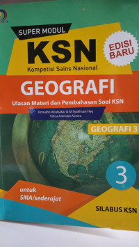 SUPER MODUL kompetisi Sains Nasional GEOGRAFI jilid 3