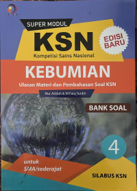 KSN (Kompetisi Sains Nasional) Kebumian untuk SMA/sederajat Jilid 4