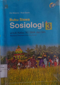 Buku Siswa Sosiologi 3 Untuk Kelas XII SMA dan MA